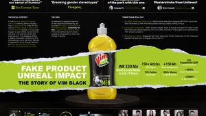 Vim Black. Fake Product, Real Impact.
